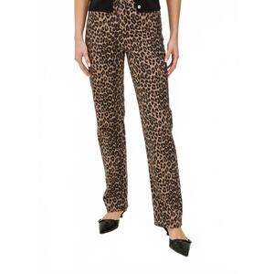 NEW RAILS topanga high-rise straight-leg jeans in brown nala